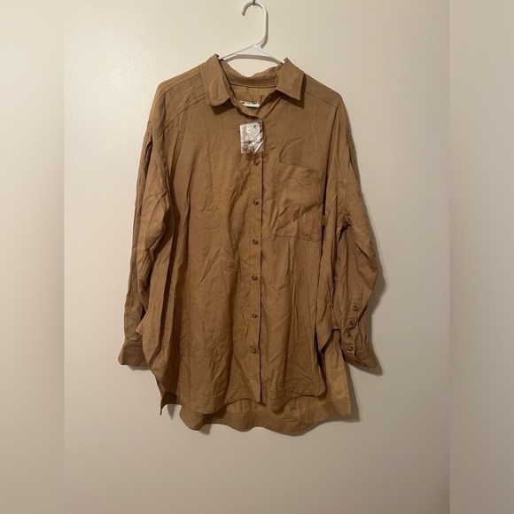 Free People Yin Yang Tie Dye Graphic Buttondown We The Free - Picture 2 of 12